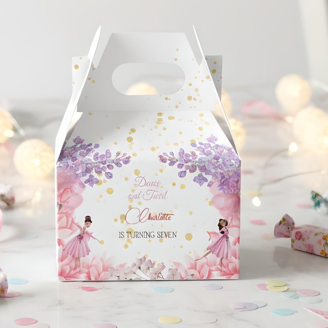 Tanz und wirbelnde Ballerina Geburtstag Geschenkschachtel (Von Creator hochgeladen)