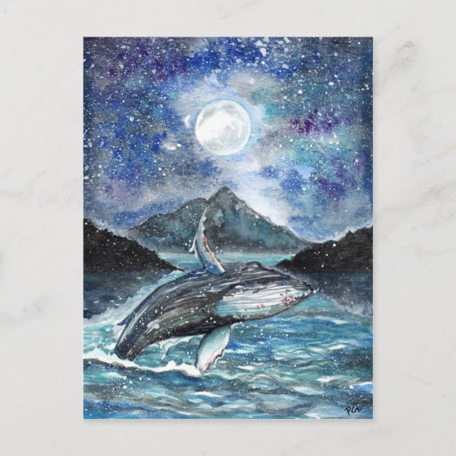 Tanz unter dem Mond Postkarte (Vorderseite)