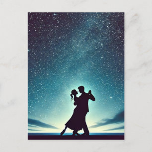 Tanz unter dem sternenklaren Himmel Postkarte