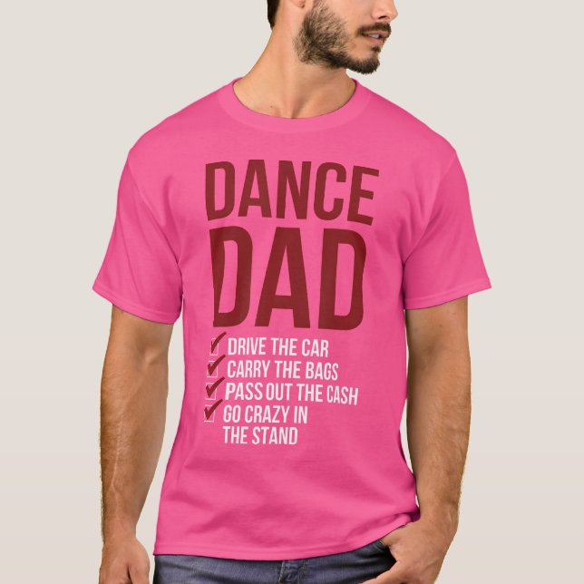Tanz Vater tanzen Vater eines Tänzervaters T-Shirt (Vorderseite)