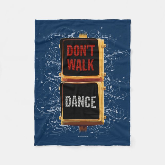 Tanz-Verkehrssignal Fleece Blanket (Vorderseite)