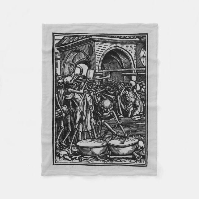 Tanz von Tod | die Knochen aller Männer Fleecedecke (Vorderseite)