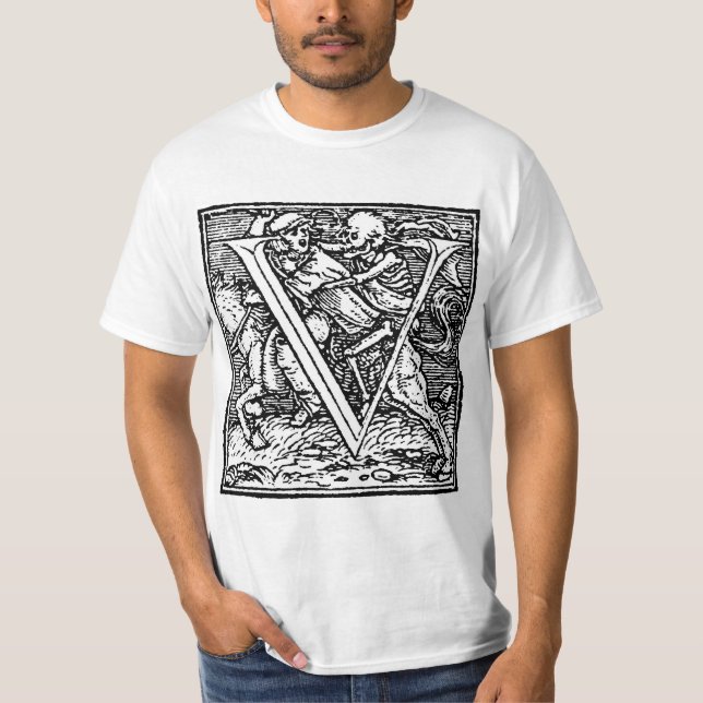 Tanz von Todesbuchstabe V Shirt (Vorderseite)