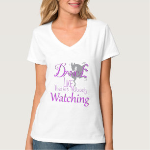 Tanz wie niemand beobachtet Ziege (Orchid) T-Shirt