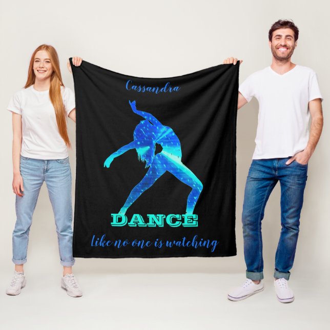 Tanz Wie niemand sieht Abstrakt Fleecedecke (Beispiel)