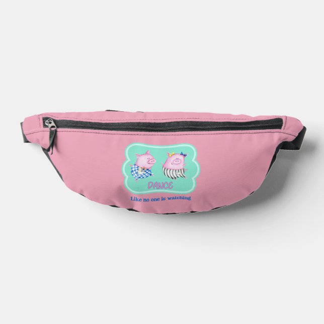 Tanz wie niemand sieht glückliche tanzende Schwein Bauchtasche (Ablage )