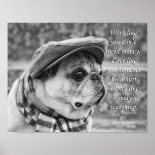 Tanz wie niemand sieht Mops Poster