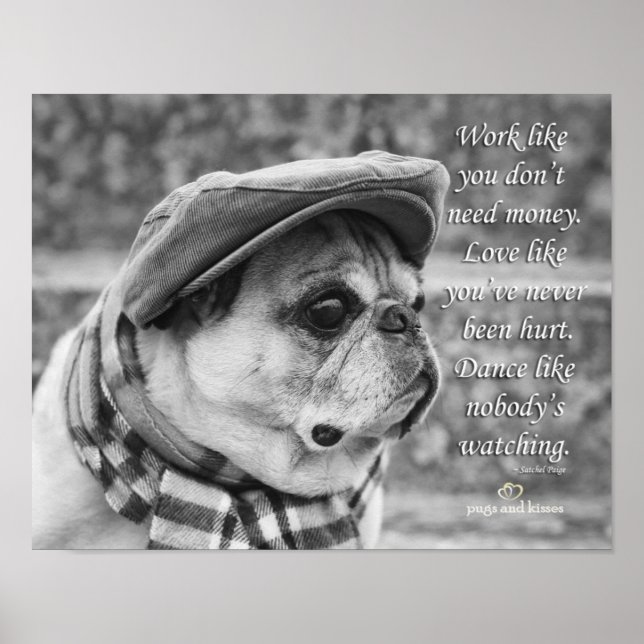 Tanz wie niemand sieht Mops Poster (Vorne)