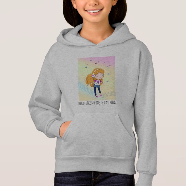Tanz wie niemand sieht sich die Mädchenhöhle an Hoodie (Vorderseite)