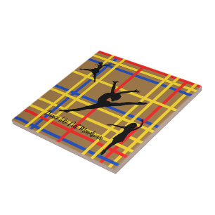 Tanz wie Piet Mondrian Moderne Kunst Fliese