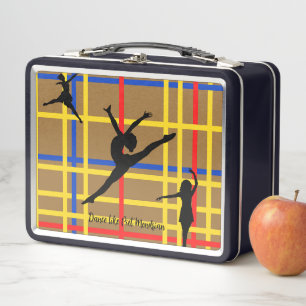 Tanz wie Piet Mondrian Moderne Kunst Metall Brotdose
