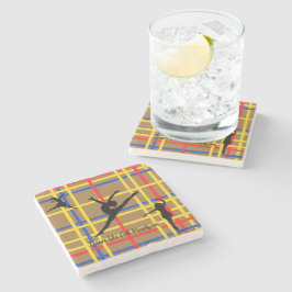 Tanz wie Piet Mondrian Moderne Kunst Steinuntersetzer