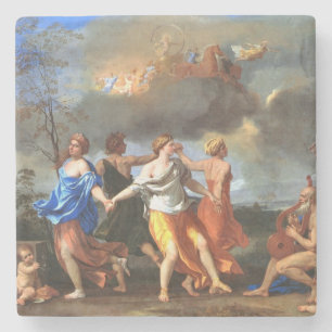 Tanz zur Musik der Zeit (von Nicolas Poussin) Steinuntersetzer