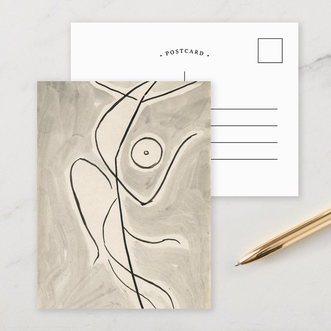 Tanzabstraktion | Abraham Walkowitz Postkarte (Von Creator hochgeladen)