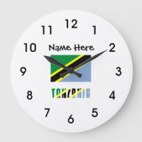 Tanzania and Tanzanian Flag with Your Name Large C