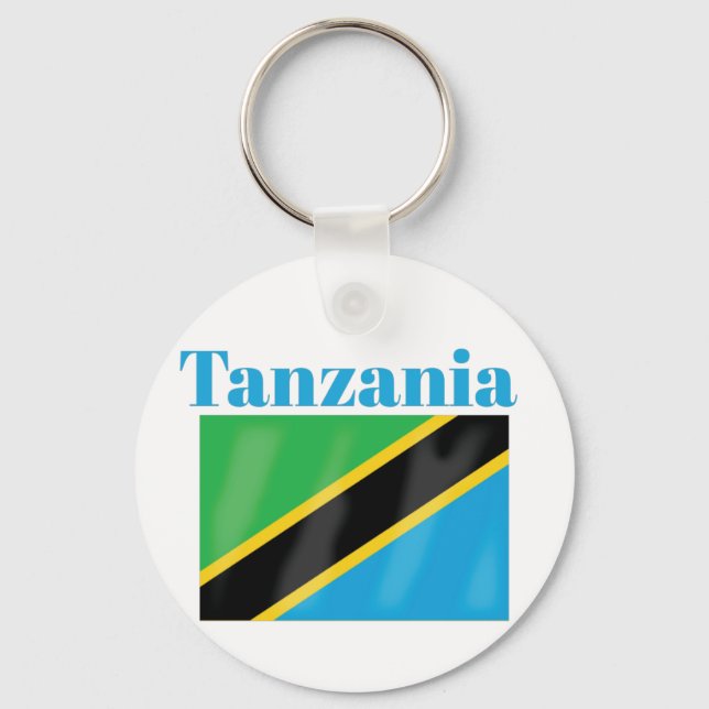 Tanzania Flag  Schlüsselanhänger (Vorderseite)