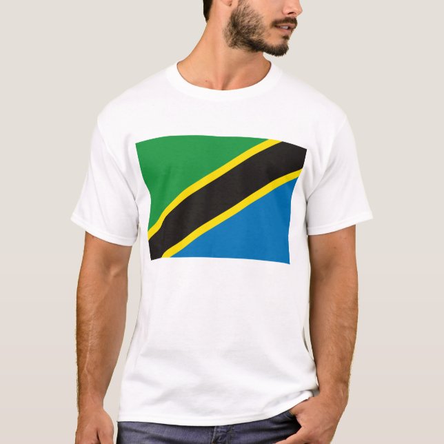 Tanzania-Flaggen-T - Shirt (Vorderseite)