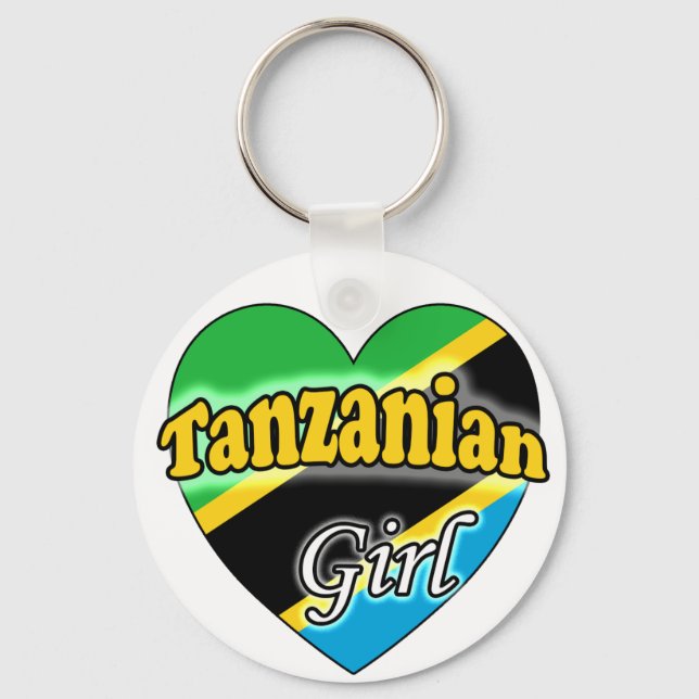 Tanzanian Girl Schlüsselanhänger (Vorderseite)