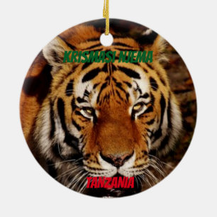 Tanzanie Custom Lion / Elephant Ornement