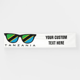 Tanzanie Shades texte et bannière couleur personna