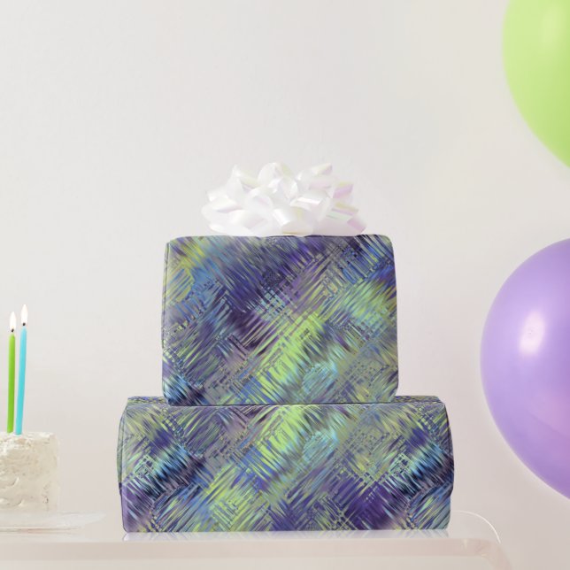 Tanzanite Blue Liquid Pattern Geschenkpapier (Partygeschenke)