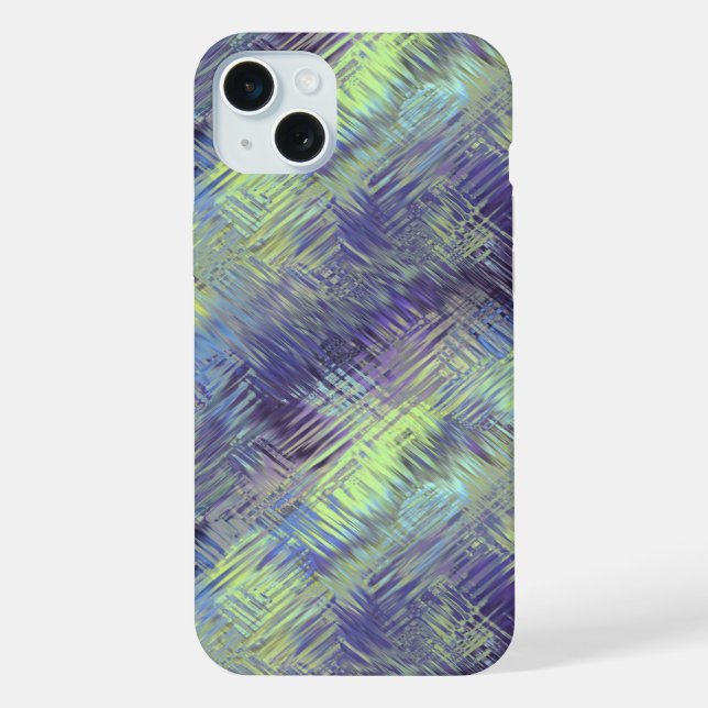 Tanzanite Blue Liquid Pattern iPhone Hülle (Rückseite)