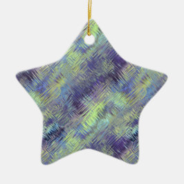 Tanzanite Blue Liquid Pattern Keramikornament