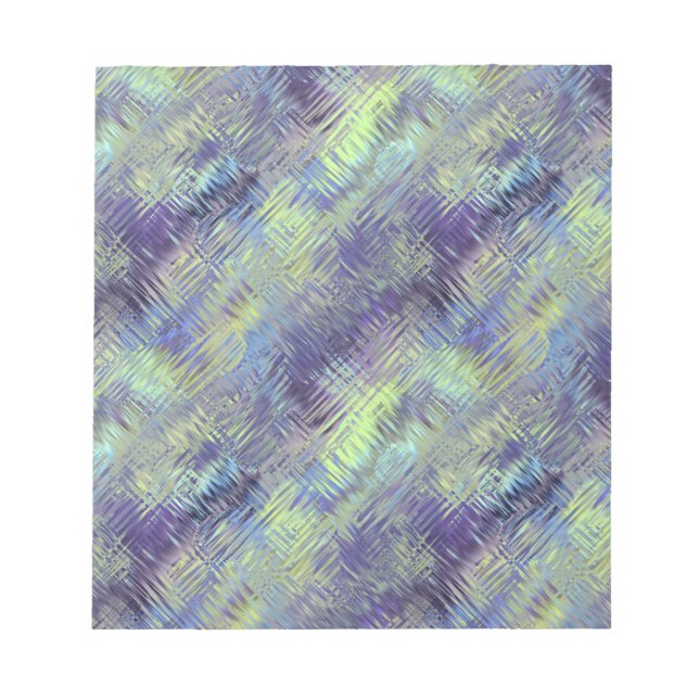 Tanzanite Blue Liquid Pattern Notizblock (Vorderseite)