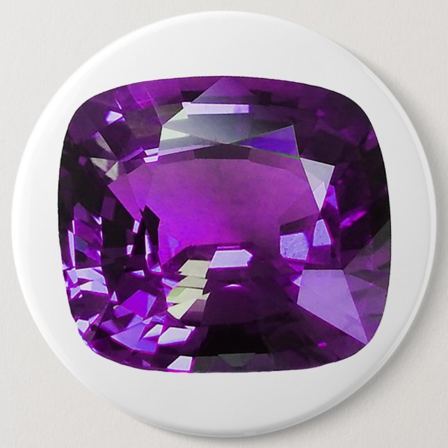 Tanzanite Gemstone Lila Button (Vorderseite)