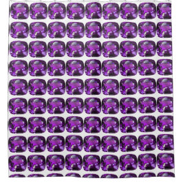 Tanzanite Gemstone Lila Duschvorhang