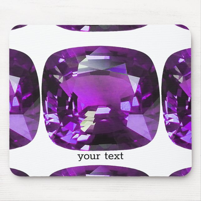 Tanzanite Gemstone Lila Mousepad (Vorne)