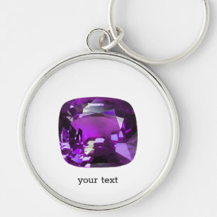 Tanzanite Gemstone Lila Schlüsselanhänger