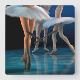 Tanzballett Quadratische Wanduhr