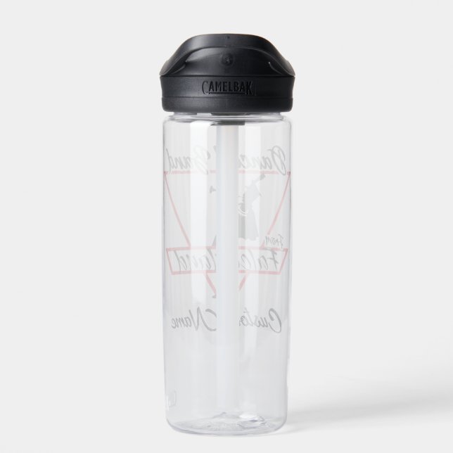 Tanzband aus Falcon Land individuell einstellbar Trinkflasche (Rückseite)
