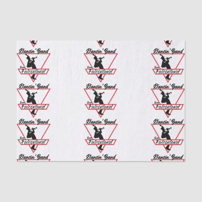 Tanzband aus Falconland-Tissue Seidenpapier (Vorderseite)