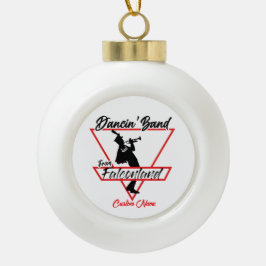 Tanzband vom Falcon Land Individuelle Name Keramik Kugel-Ornament