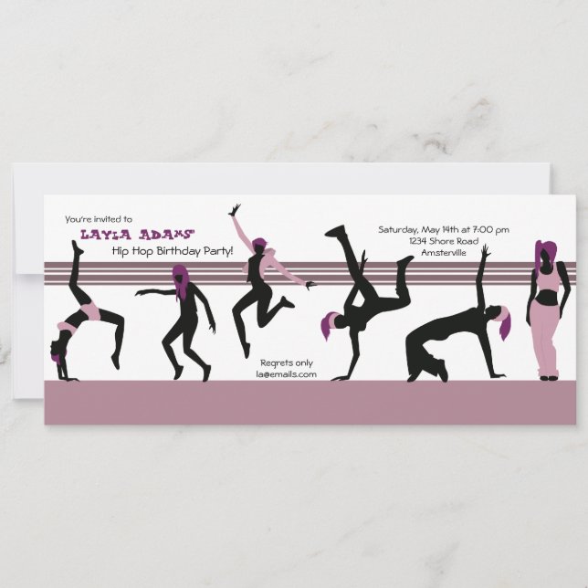 Tanzbewegung Einladung (Vorderseite)