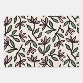 Tanzblätter für Floral Symphony Wrapping Paper She Geschenkpapier Set