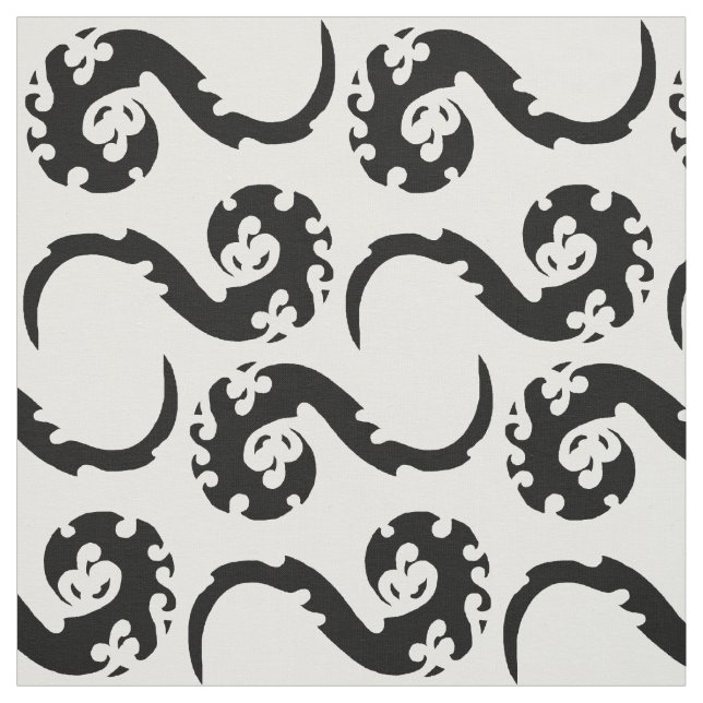 Tanzdragons Abstraktes Gewebe Stoff (Muster)