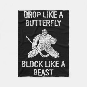 Tanze wie ein Schmetterling, blockiere wie ein Bie Fleecedecke