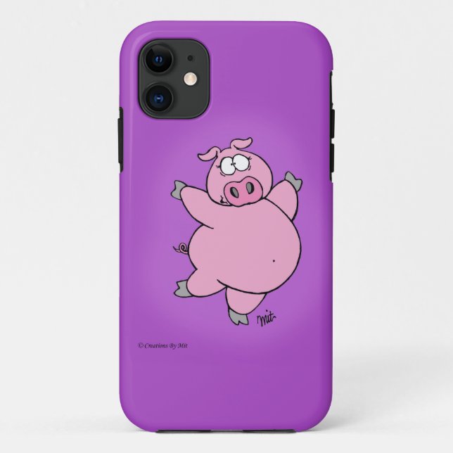 Tänzelnder Schwein-Telefon-Kasten Case-Mate iPhone Hülle (Rückseite)