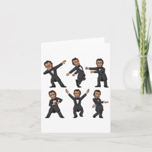 Tanzen Abraham Lincoln 4. Juli Jungs Mädchen Kind Karte