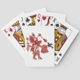 Tanzen aztekischer Shaman-Krieger Spielkarten