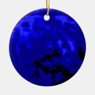 Tanzen-Ball-blaue cyan-blaue Transport-MUSEUM Keramik Ornament