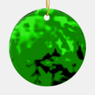 Tanzen-Ball-Goldgrün-Transport-MUSEUM Zazzle Keramik Ornament