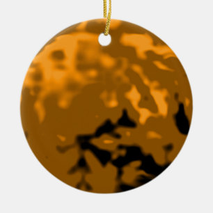 Tanzen-Ball orange silberne Tra MUSEUM Zazzle Keramikornament