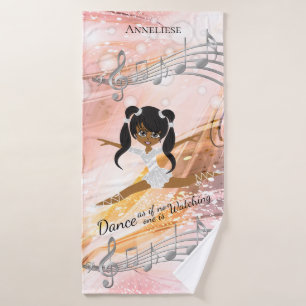 Tanzen Ballerina Girl - Tanz Badhandtuch Set