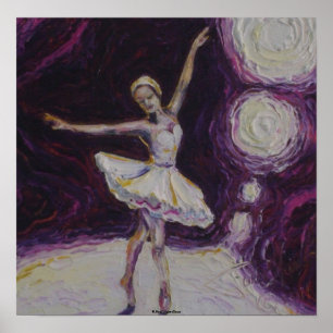 Tanzen-Ballerina-Kunst-Plakat Poster
