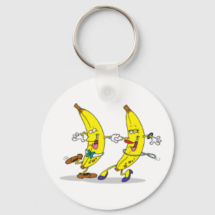 Tanzen-Bananen-Schlüsselanhänger Schlüsselanhänger