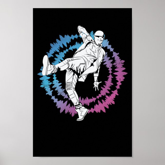 Tanzen Breakdance Beat Poster (Vorne)